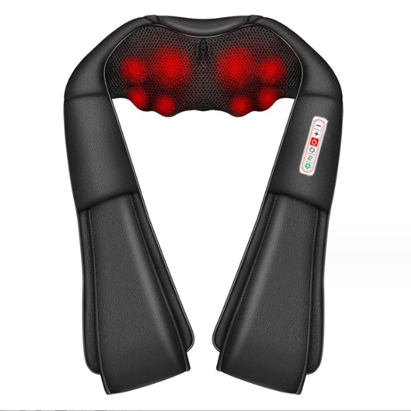 Kneading Massage Shawl Cervical Spine Simulation Massager Multi-functional Car Home Electric Forward and Reverse Massage Shawl