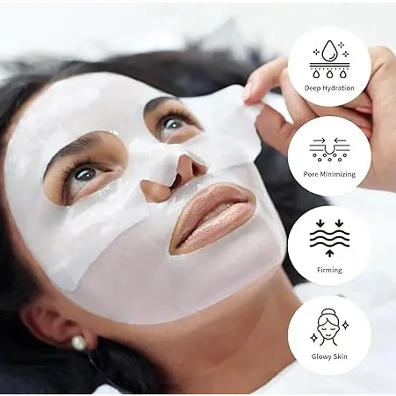Deep Collagen Anti Wrinkle Lifting Mask Collagen Face Mask Overnight, Deep Collagen Mask for Lifting Firming Moisturizing(4Pack)