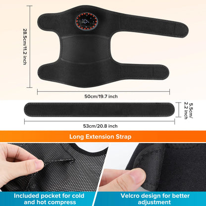 Cordless Thermal Knee Pad Knee Heating Massager Vibration Leg Arm Knee Joint Brace Muscle Relax Joint Brace Muscle Relaxation