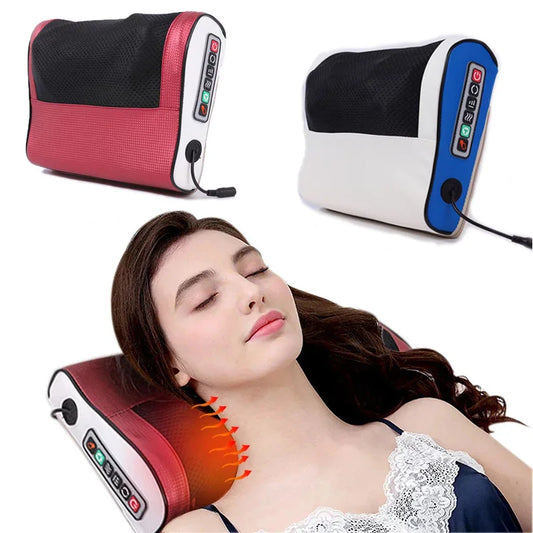 Multi Functional Neck and Shoulder Massager Household Neck and Back Kneading Tool with Multiple Adjustable Hot Compress Massage