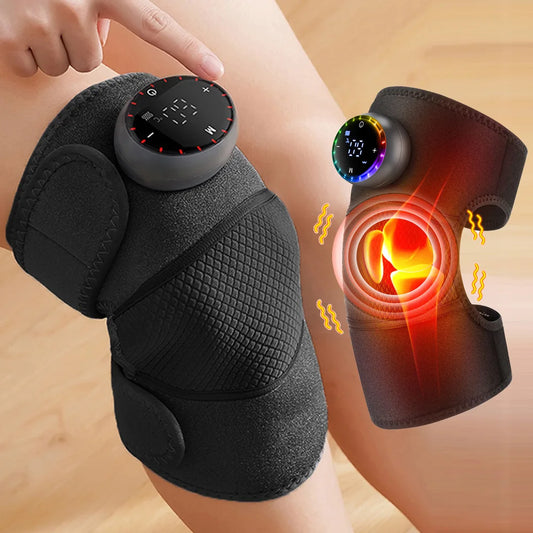 Cordless Thermal Knee Pad Knee Heating Massager Vibration Leg Arm Knee Joint Brace Muscle Relax Joint Brace Muscle Relaxation